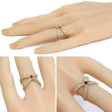 画像10: K18ルビーダイヤモンドリング R0.072 D0.624 4.8g #10 (10)