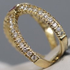 画像4: K18ルビーダイヤモンドリング R0.072 D0.624 4.8g #10 (4)