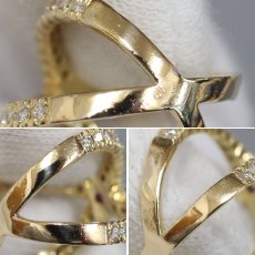 画像6: K18ルビーダイヤモンドリング R0.072 D0.624 4.8g #10 (6)