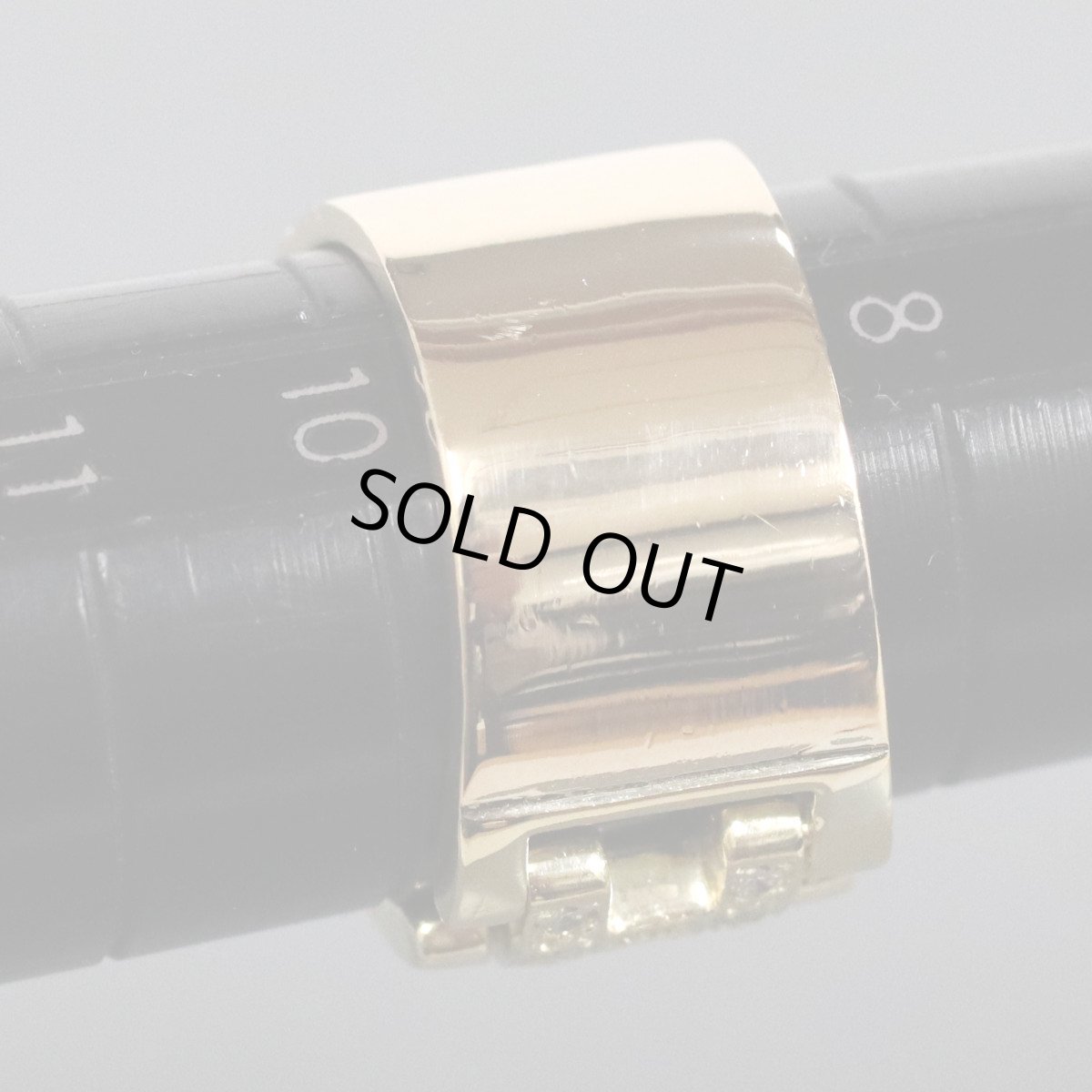 画像6: K18ダイヤモンドリング Hモチーフ 9.9g #9.5 (6)