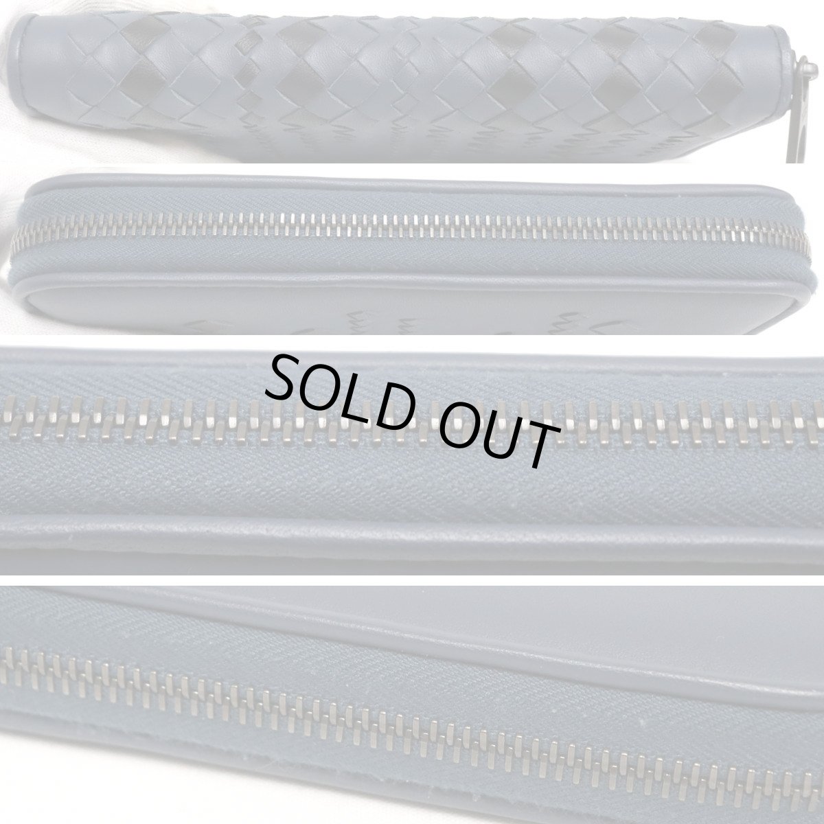 画像2: ボッテガ・ヴェネタ イントレチャート ラウンドファスナー長財布 (2)