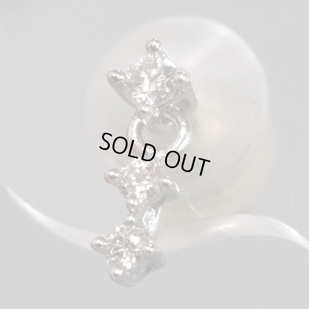 画像3: タサキ 750ダイヤモンドピアス D0.05×2 キャッチ込み0.7g (3)