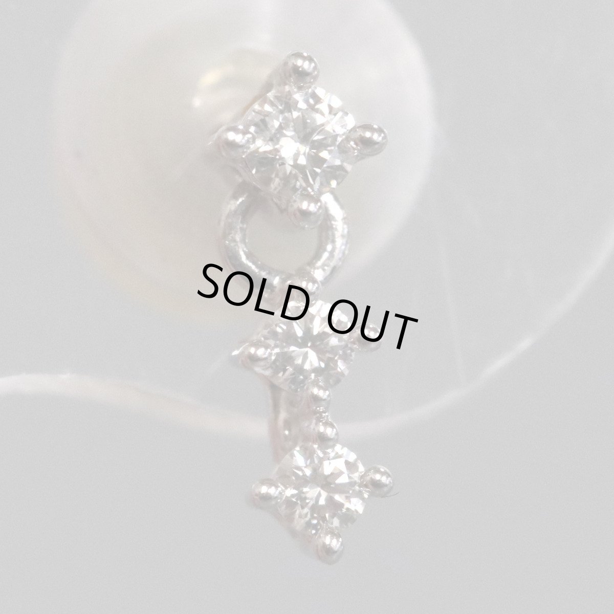 画像4: タサキ 750ダイヤモンドピアス D0.05×2 キャッチ込み0.7g (4)