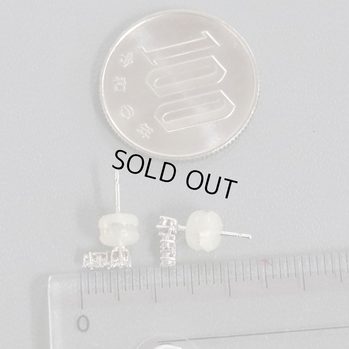 画像9: タサキ 750ダイヤモンドピアス D0.05×2 キャッチ込み0.7g (9)