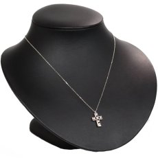 画像6: ヴァンドーム K18WGダイヤモンドネックレス クロスモチーフ D0.32 4.3g 43cm (6)