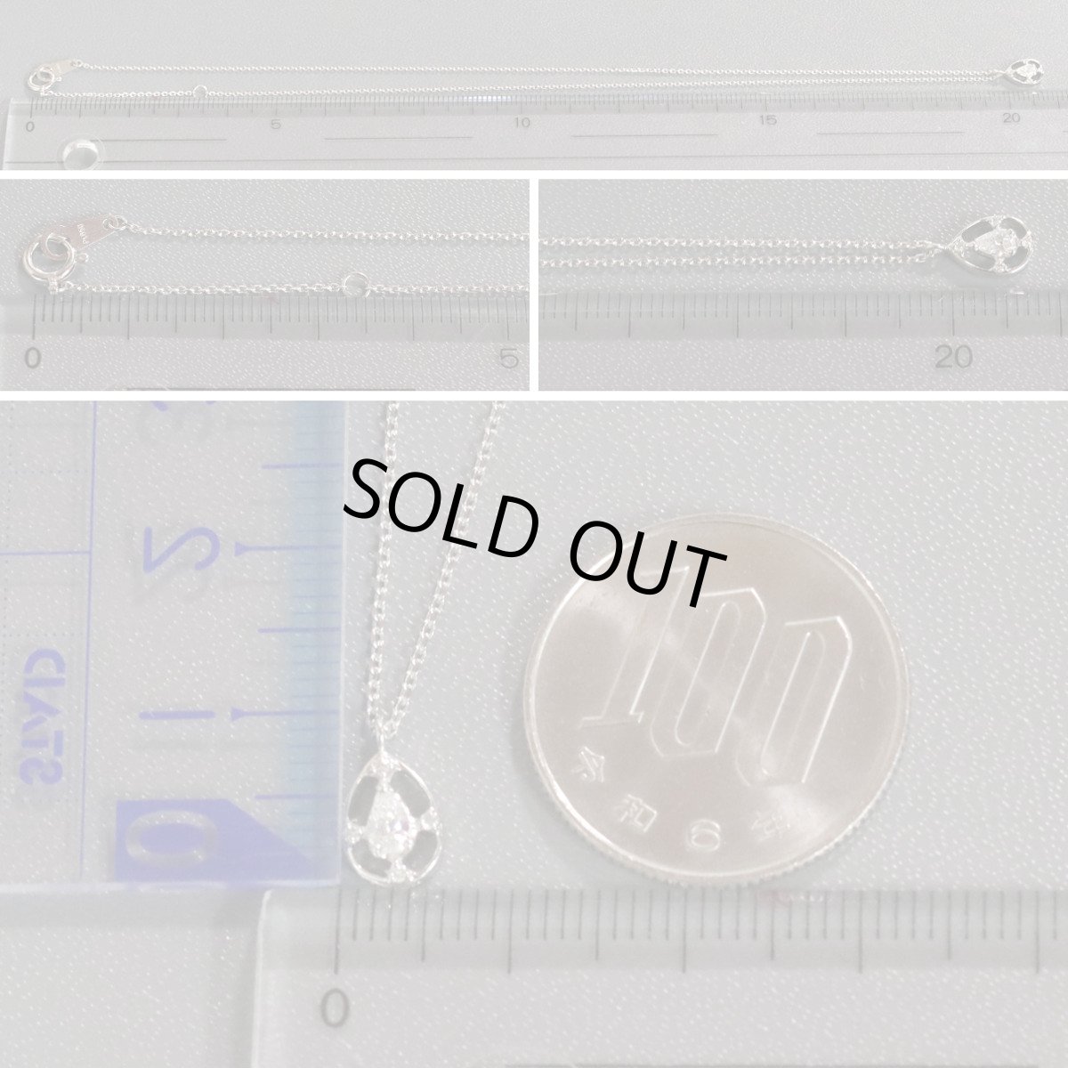 画像10: ヴァンドーム青山 Pt950/850ダイヤモンドネックレス D0.10 2.2g 40cm (10)