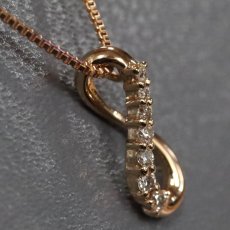 画像2: ヴァンドーム青山 K18PGダイヤモンドネックレス 2.5g 44.5cm (2)