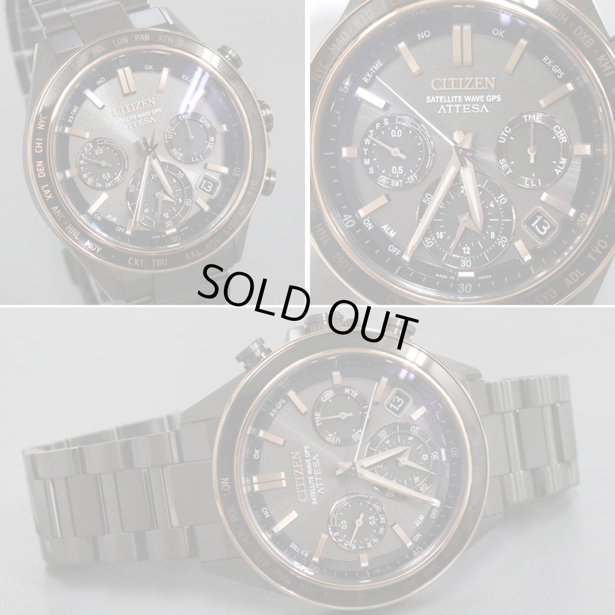 画像2: シチズン アテッサ アクトライン ブラックチタンシリーズ(CC4074-61W)F950-0029S0C (2)