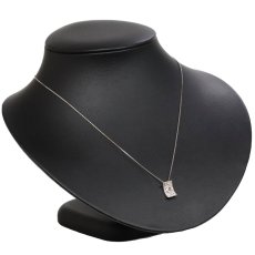 画像6: K18WGダイヤモンドネックレス D0.329 D0.50 3.0g AJ付44cm (6)