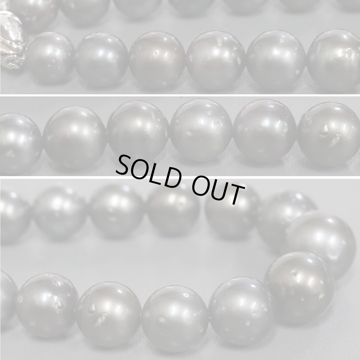 画像5: 南洋ブラックパールネックレス SILVER925金具 10.3-15.0mm 41cm (5)