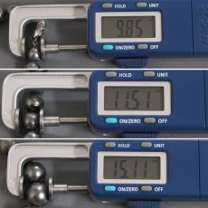 画像7: 南洋ブラックパールネックレス SILVER925金具 10.3-15.0mm 41cm (7)