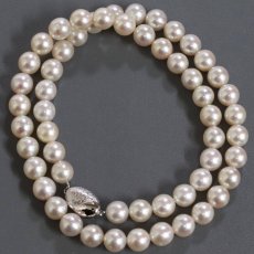 画像2: パールネックレス シルバー金具 8.6-8.8mm 49cm (2)
