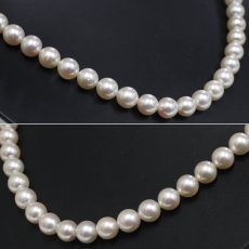 画像3: パールネックレス シルバー金具 8.6-8.8mm 49cm (3)