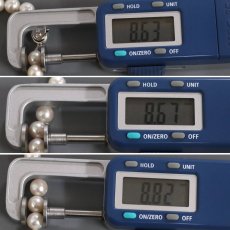 画像8: パールネックレス シルバー金具 8.6-8.8mm 49cm (8)