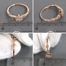 画像9: K10PGダイヤモンドリング D0.18 1.0g #8 (9)