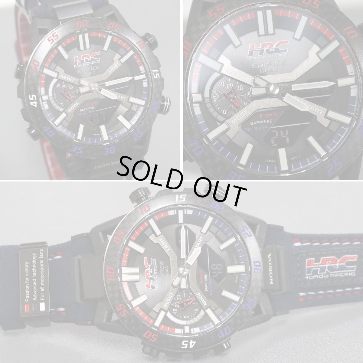 画像2: カシオ エディフィス ホンダレーシングコラボモデル(ECB-2000HR-1AJR)未使用品 (2)