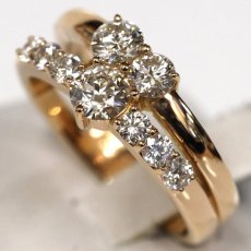 画像4: K18PGダイヤモンドリング D1.110 6.8g #12 (4)