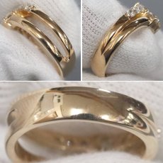 画像6: K18PGダイヤモンドリング D1.110 6.8g #12 (6)