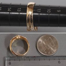 画像7: K18PGダイヤモンドリング D1.110 6.8g #12 (7)