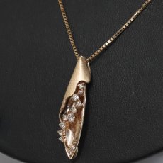 画像7: K18PGダイヤモンドペンダント D0.32 7.1g AJ付45cm (7)