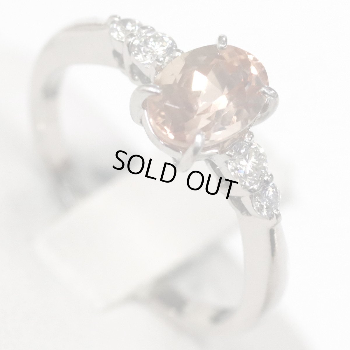 画像4: K18WGインペリアルトパーズダイヤモンドリング T1.06 D0.16 2.7g #11 鑑別書 (4)