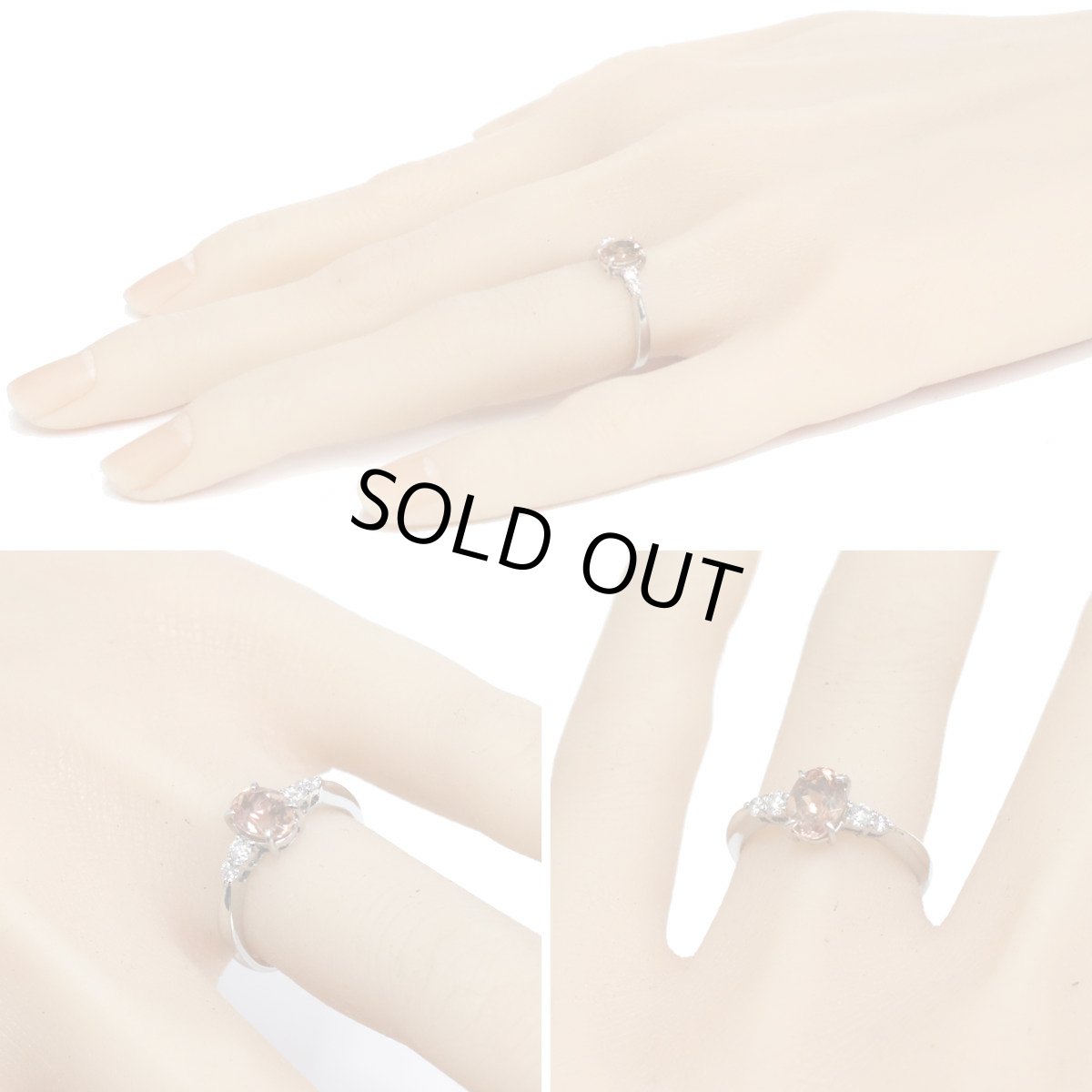 画像9: K18WGインペリアルトパーズダイヤモンドリング T1.06 D0.16 2.7g #11 鑑別書 (9)