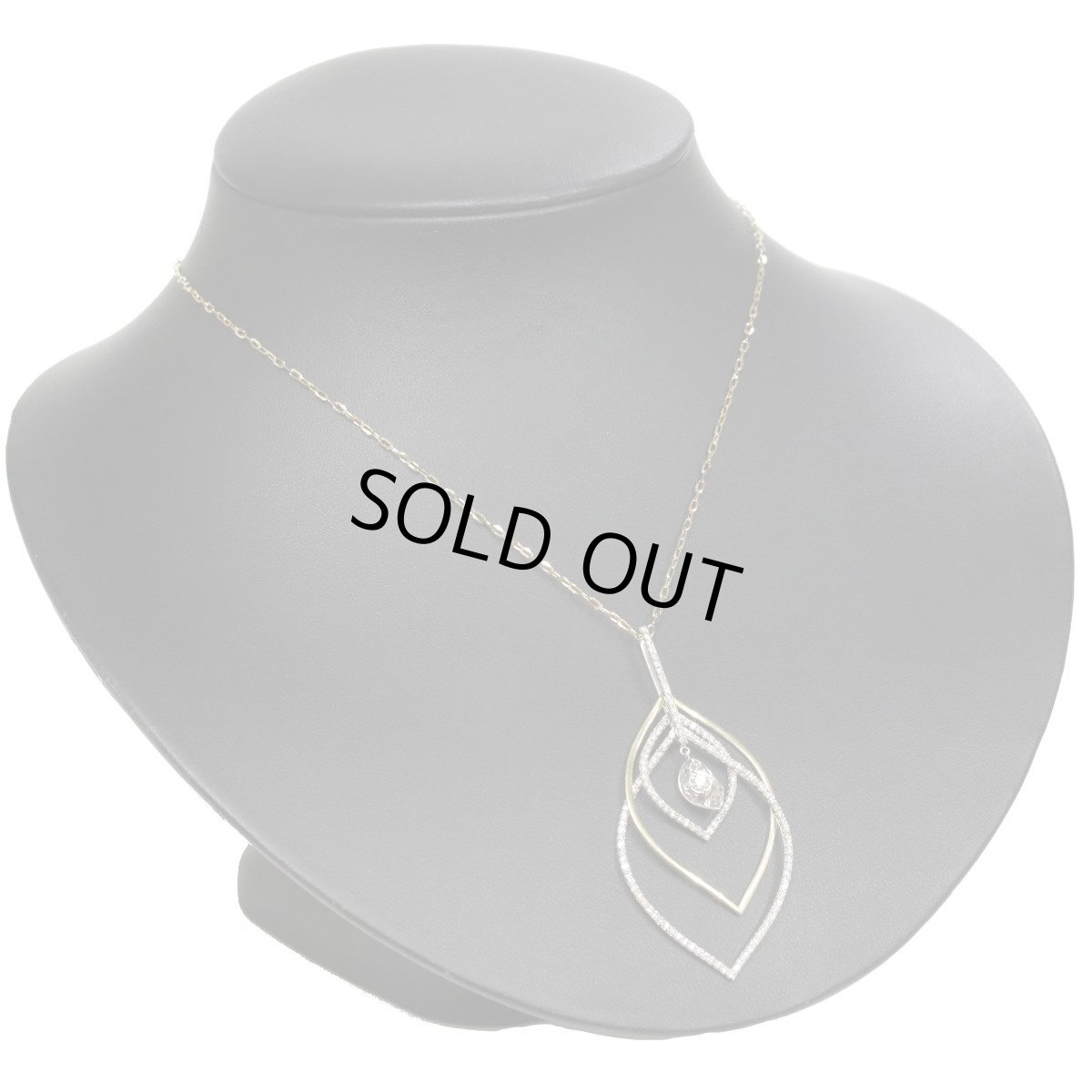 画像6: K18/K18WGダイヤモンドペンダント D0.153 D0.82 8.7g AJ付69cm (6)