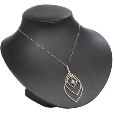 画像6: K18/K18WGダイヤモンドペンダント D0.153 D0.82 8.7g AJ付69cm (6)