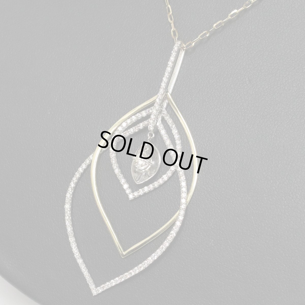 画像7: K18/K18WGダイヤモンドペンダント D0.153 D0.82 8.7g AJ付69cm (7)