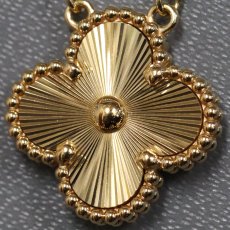 画像3: ヴァンクリーフ&アーペル ヴィンテージアルハンブラネックレス ギヨシェ 750YG 6.9g(VCARP4KL00) (3)