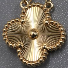 画像4: ヴァンクリーフ&アーペル ヴィンテージアルハンブラネックレス ギヨシェ 750YG 6.9g(VCARP4KL00) (4)