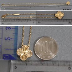 画像8: ヴァンクリーフ&アーペル ヴィンテージアルハンブラネックレス ギヨシェ 750YG 6.9g(VCARP4KL00) (8)