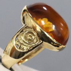 画像2: K18琥珀リング 9.5g #11 ソーティング (2)