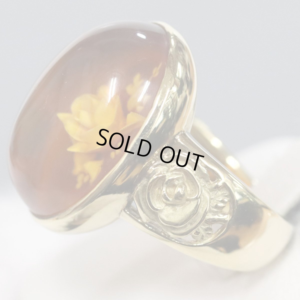 画像3: K18琥珀リング 9.5g #11 ソーティング (3)