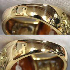 画像5: K18琥珀リング 9.5g #11 ソーティング (5)