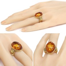 画像9: K18琥珀リング 9.5g #11 ソーティング (9)