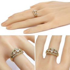 画像10: K18ダイヤモンドリング D0.515 D0.52 6.6g #14 (10)