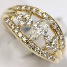 画像4: K18ダイヤモンドリング D0.515 D0.52 6.6g #14 (4)