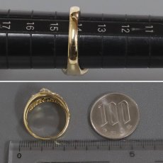 画像8: K18ダイヤモンドリング D0.515 D0.52 6.6g #14 (8)