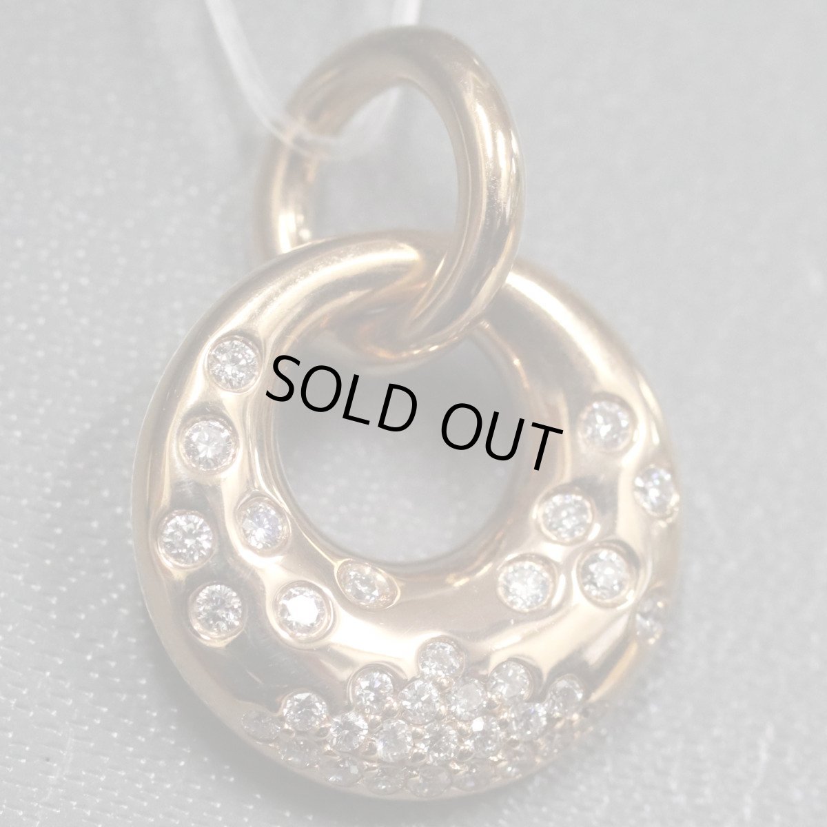 画像1: K18PGダイヤモンドペンダントトップ D0.25 3.7g (1)