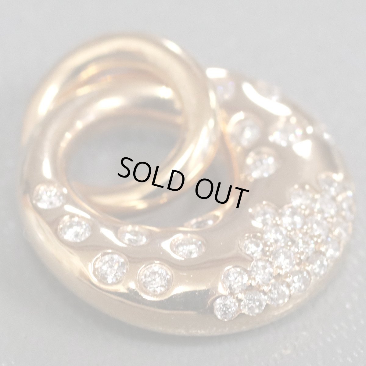 画像2: K18PGダイヤモンドペンダントトップ D0.25 3.7g (2)