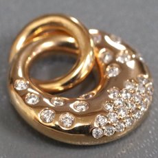 画像2: K18PGダイヤモンドペンダントトップ D0.25 3.7g (2)