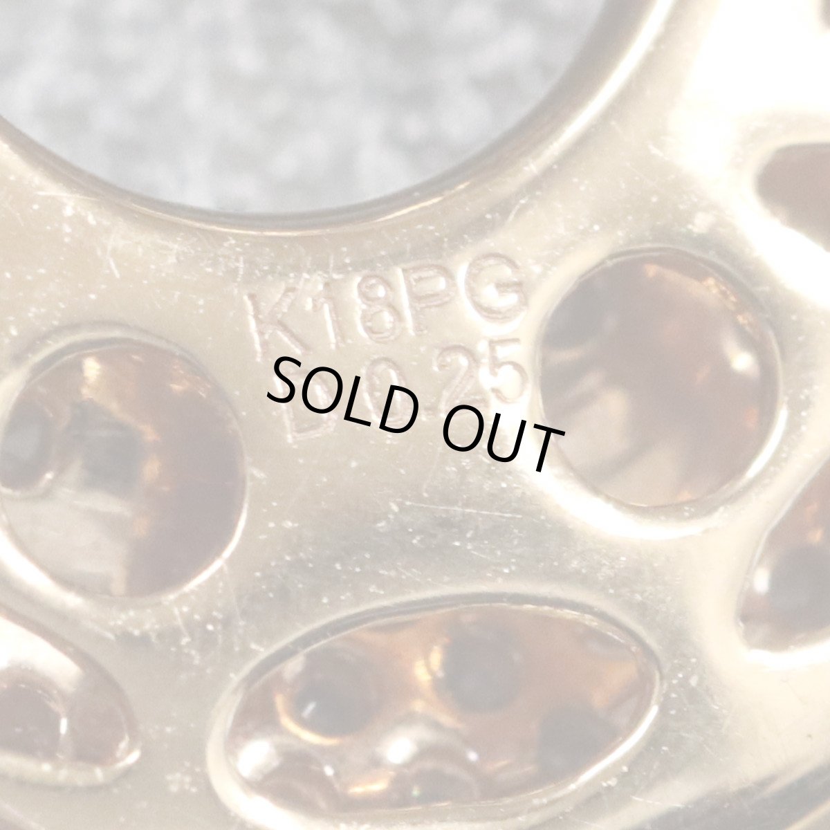 画像5: K18PGダイヤモンドペンダントトップ D0.25 3.7g (5)