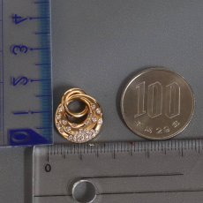 画像9: K18PGダイヤモンドペンダントトップ D0.25 3.7g (9)