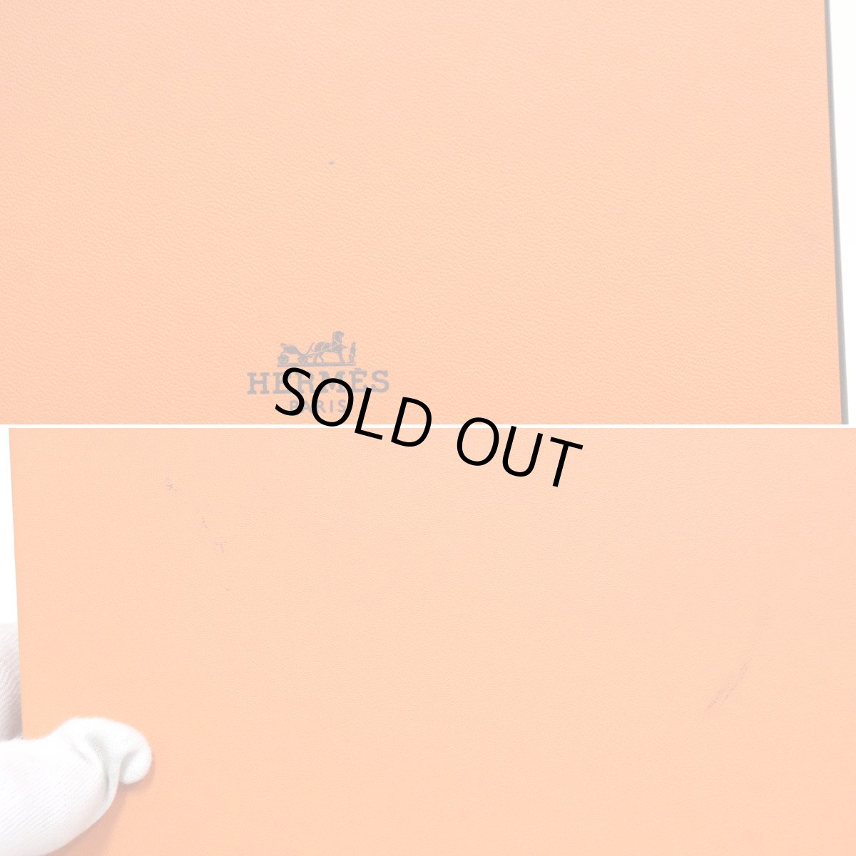 画像10: エルメス ノートカバー ユリスMM 四角P刻印/トゴ/ブルージーン レフィル100枚付 (10)