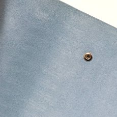 画像7: エルメス ノートカバー ユリスMM 四角P刻印/トゴ/ブルージーン レフィル100枚付 (7)