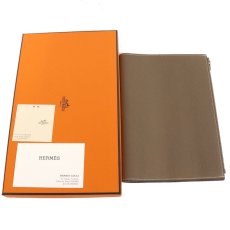 画像1: エルメス ノートパッド EAジップ A5サイズ Z刻印/トリヨンクレマンス/エトゥープ (1)