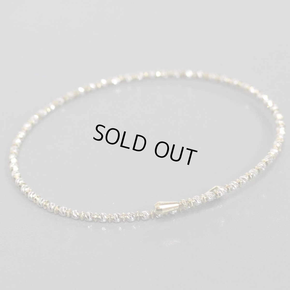 画像1: K18/K18WGブレスレット 伸縮式 3.3g (1)