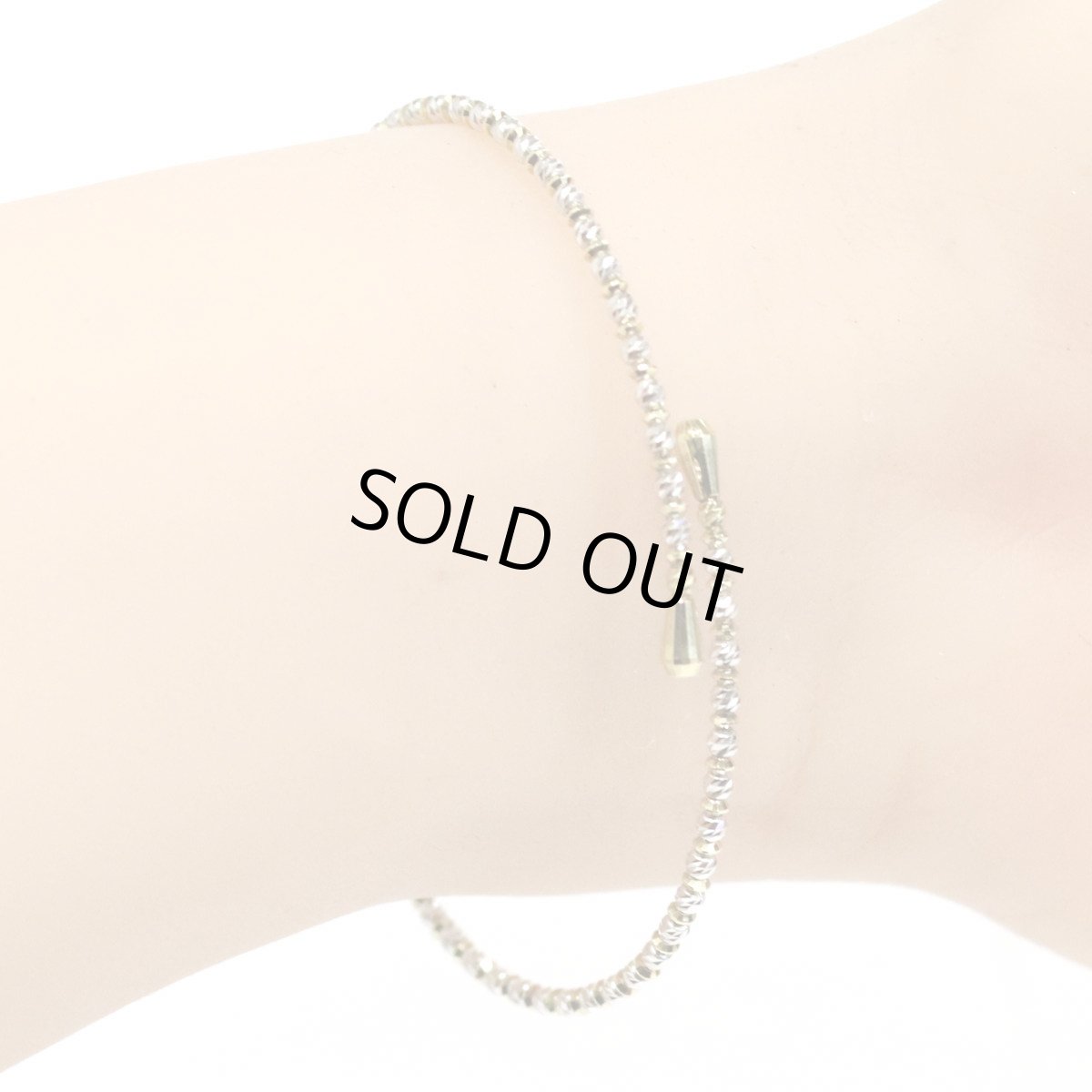 画像10: K18/K18WGブレスレット 伸縮式 3.3g (10)