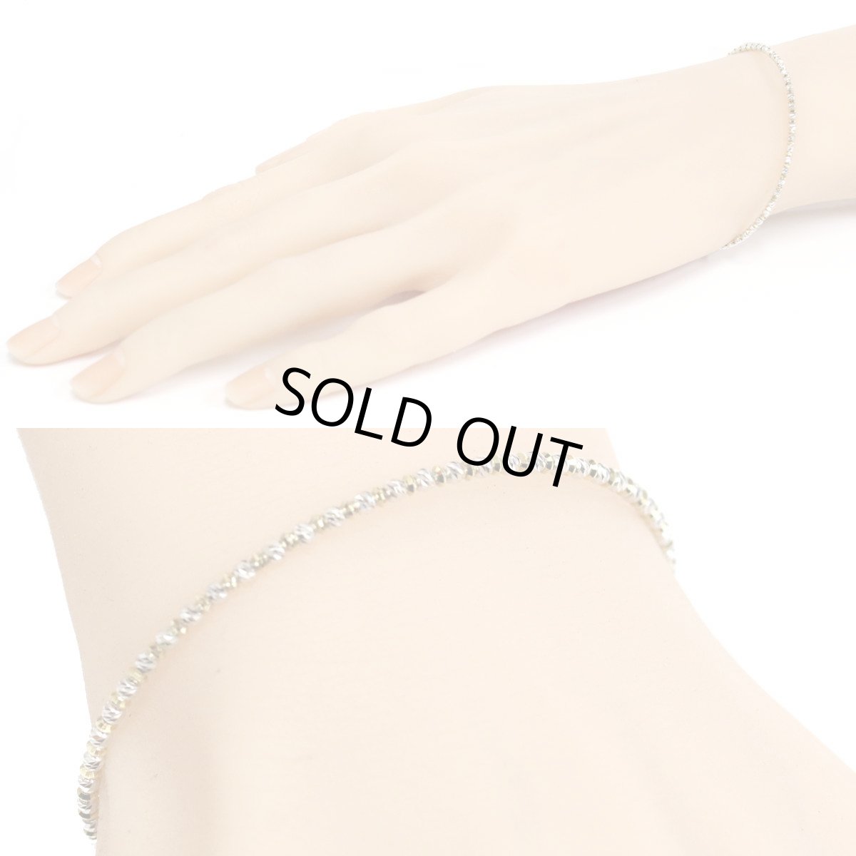 画像9: K18/K18WGブレスレット 伸縮式 3.3g (9)